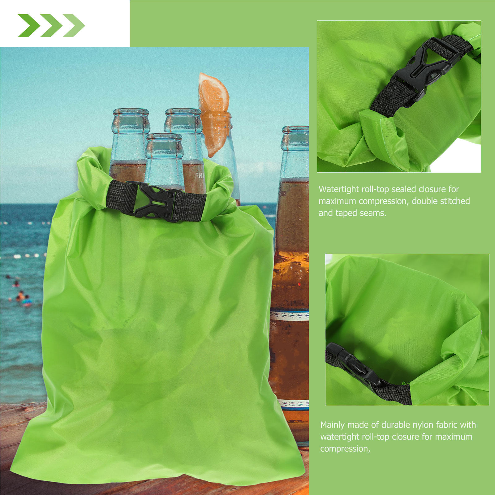 3Pcs Waterproof Dry Bags 15L 2 - đánh giá và giá Fishing Kayak Storage Bag
